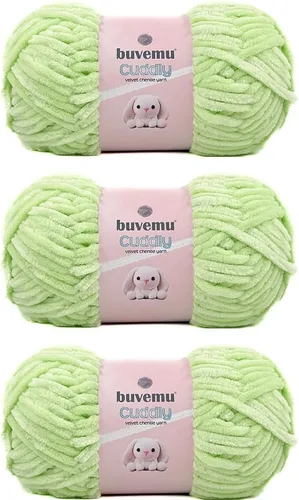 Miniatura 16 de Hilo de felpilla de terciopelo, súper suave y esponjoso, para tejer, hacer manualidades, color amigurumi, duradero para el desprendimiento, 3.53