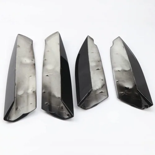 Miniatura 4 de Accesorios de coche negro brillante rieles de portaequipajes tapa de protección de extremo cubierta para Toyota Highlander 2008-2013