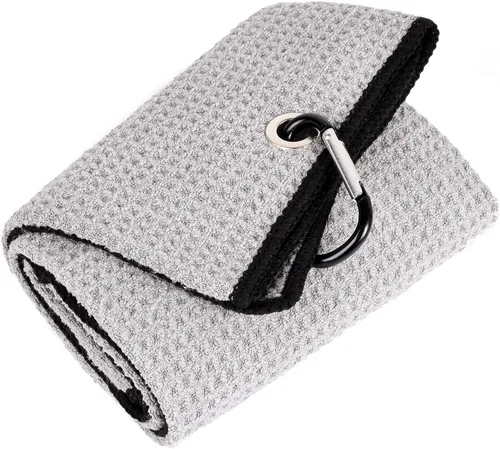 Miniatura 21 de Mile High Life Premium Waffle-Weave Golf Towel 16" X 24" Extra Absorbent & Quick-Dry Ultra-Soft Microfiber Carabiner Clip Multi