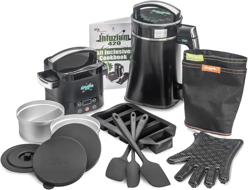 STX International 2 en 1 Combo | Kit Completo de Infusor Mágico de Mantequilla, Aceite y Tintura Infuzium | Infunde de 1 a 5 Tazas | Activador