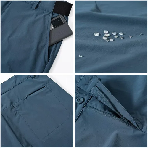 Miniatura 6 de Rdruko Pantalones de golf elásticos para hombre, de secado rápido, ligeros, casuales, con bolsillos