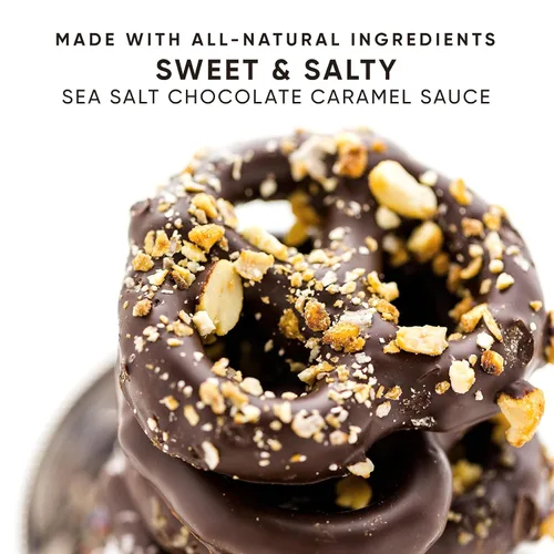Miniatura 3 de King's Cupboard Salsa de chocolate y caramelo con sal marina, la salsa perfecta de caramelo de chocolate con sal marina para cubrir helados