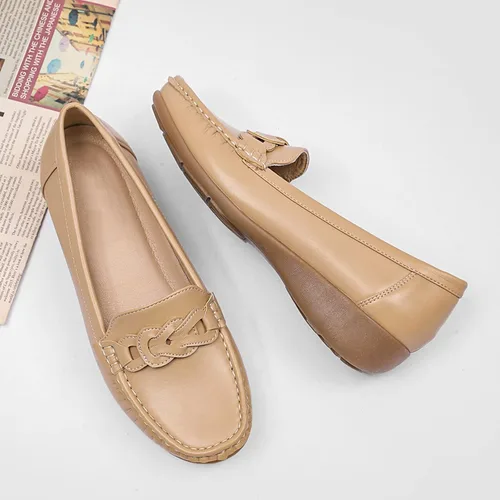 Miniatura 4 de Cestfini Penny Loafers for Women Shoes Dressy Casual, Wedge Heel Shoes Comfort for Work, Slip On Braided Moccasins Driving Closed Toe Shoes