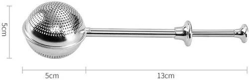 Miniatura 2 de Infusor de té de acero inoxidable, tamices de harina de azúcar, filtros de polvo para agitador de azúcar, difusor de intervalo de té para hojas