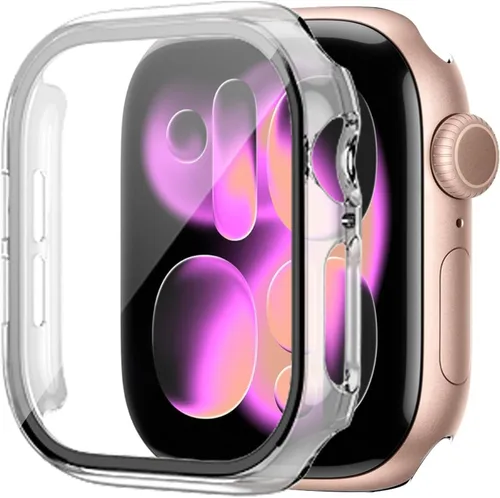 Miniatura 13 de WISKII - Juego de 2 fundas compatibles con Apple Watch SE3 Series SE/6/5/4 de 40 mm con protector de pantalla, funda ultradelgada de policarbonato