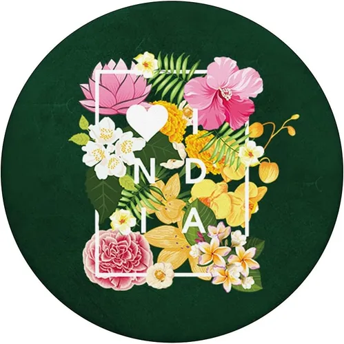 Miniatura 3 de Flowers of India Word Art - Indian Love and Pride PopSockets Swappable PopGrip