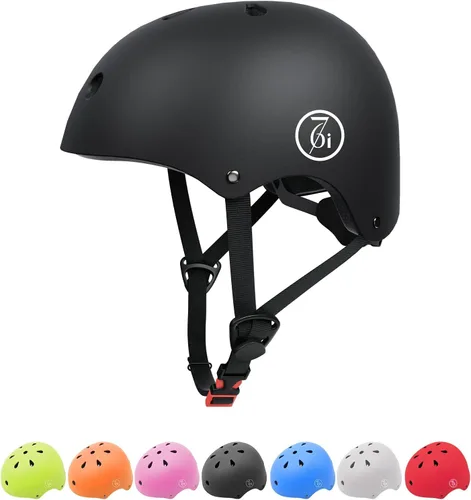 67i Casco de bicicleta, casco de patineta para adultos, ciclismo, scooter, cascos para hombres y mujeres, casco de patinaje ajustable para