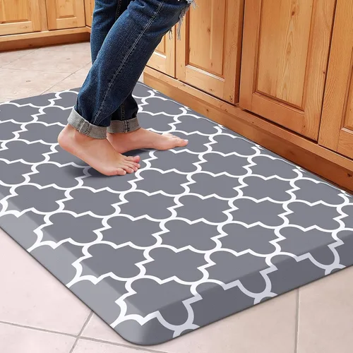 Miniatura 82 de WISELIFE - Tapete antifatiga para piso de 4/5 pulgadas, tapete de cocina antideslizante, impermeable, resistente, ergonómico, cómodo, duradero