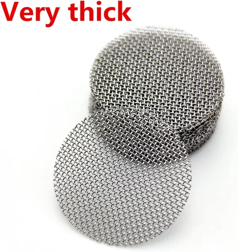 Miniatura 2 de 200 pantallas de tubo de 3/8, filtros de pantalla de tubo de acero inoxidable pantallas de metal de 0.375 pulgadas con caja de almacenamiento negra