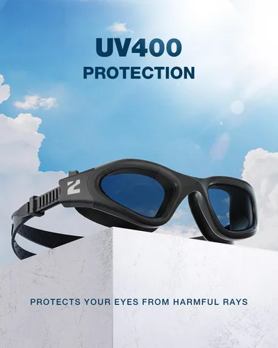 Miniatura 5 de ZIONOR Gafas de natación G1 SE antivaho para adultos, hombres y mujeres Marco Allblack de lente A2-smoke