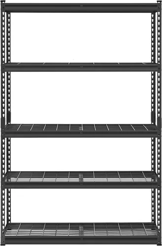 Miniatura 9 de VEVOR Estantes de almacenamiento, 2500 libras, estantería de garaje resistente de 5 niveles, 18 pulgadas de profundidad x 48 pulgadas de ancho x 72