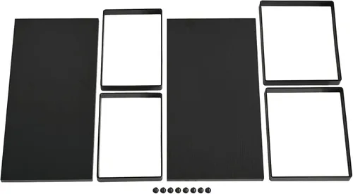 Miniatura 5 de YMYNY Organizador de estantes para gabinete, juego de 4 estantes de especias, estantes de encimera de cocina, apilables, de madera, organizador