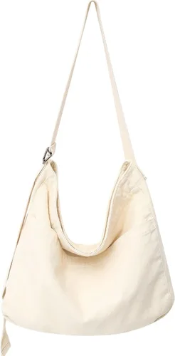 Micmores Large Crossbody Purse Canvas Tote Bag Women Hobo Bag Stylish Handbag Fashion shoulder Bag