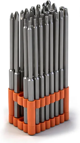 Miniatura 9 de HORUSDY Juego de 23 mini destornilladores de trinquete de perfil ultra bajo de 1/4 pulgadas, puntas de estrella resistentes a manipulaciones, mango