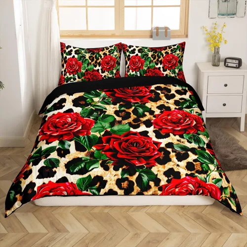 Miniatura 41 de Feelyou Juego de ropa de cama color verde azulado, tamaño individual, funda de edredón turquesa, azul, gris, grunge, degradado, para niños, niñas