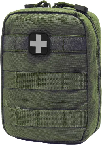 Miniatura 11 de Bolso Molle, Carlebben, de primeros auxilios de emergencia, con útiles bolsillos elásticos, negro, talla única