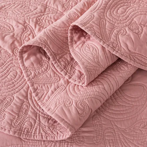 Miniatura 237 de HoneiLife - Juego de colcha de tamaño Queen, juego de ropa de cama de pana bordada de 3 piezas, colcha de lujo, ligera, cálida, para todas las Pana
