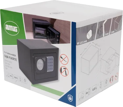 Miniatura 13 de Amig - Caja fuerte con código - Caja fuerte superpuesta - Acero - Pequeño camuflaje - Ideal para el hogar - Protección del dinero y joyas de valor