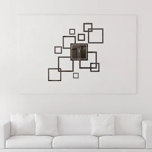 Reloj de pared 3D DIY para decoración de sala de estar, moderno, silencioso, sin tictac, gran creatividad, sin marco, relojes de pared acrílicos con