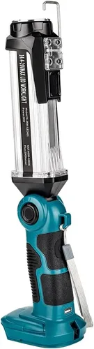 Miniatura 10 de Luz de trabajo LED inalámbrica compatible con batería Milwaukee de 18V, Hiesuan linterna de camping portátil de 35W 2000LM para exteriores