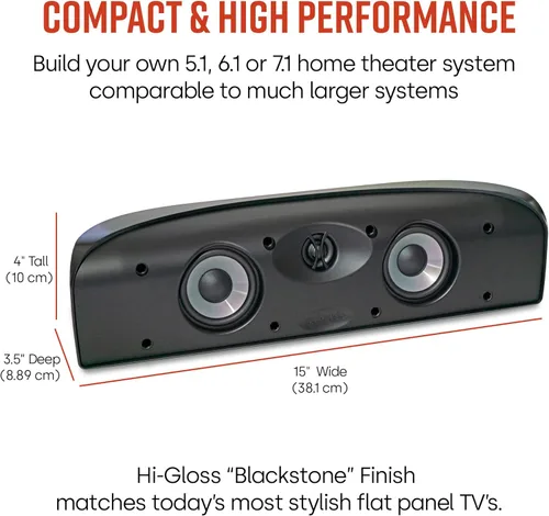 Miniatura 7 de Polk Audio OWM3 - Altavoces de pared y estantería El altavoz versátil de más alto rendimiento Rejillas pintables (par, blanco) y canal central