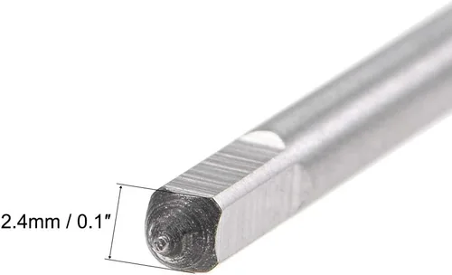 Miniatura 4 de uxcell Tapón de rosca de punta en espiral M2 x 0.4 rosca, roscas de tierra H2 3 flautas, acero de alta velocidad HSS 6542, recubierto de titanio