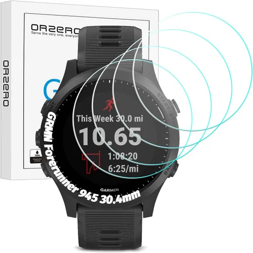 Miniatura 12 de Orzero Paquete de 3 protectores de pantalla para reloj inteligente compatible con Garmin Vivomove 3S (no para Garmin Venue 3S), vidrio templado
