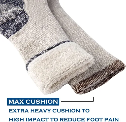 Miniatura 7 de Calcetines de lana merina para hombre, calcetines deportivos cálidos para hombre, adecuados para senderismo, senderismo, campamento..