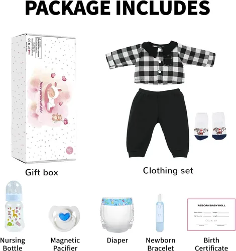 Miniatura 5 de KSBD Muñecas de bebé Reborn – Muñeca realista realista de 20 pulgadas, muñecas de bebé de la vida real con cuerpo suave y pesado, regalo real