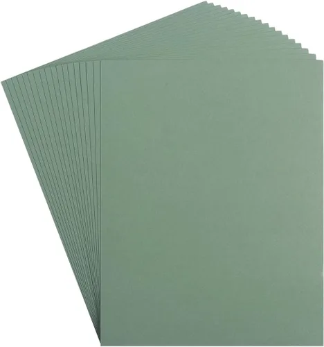 Wishop 20 hojas de cartulina de papel grueso de colores en blanco para manualidades, tarjetas, invitaciones, suministros de álbumes de recortes
