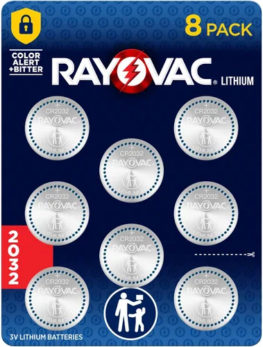 Miniatura 10 de Rayovac Baterías de celda de moneda de litio tamaño 2032 3V, 1 paquete cycling-electronics-accessories