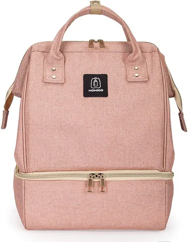 Miniatura 12 de Mochila para extractor de leche, bolsa enfriadora y resistente a la humedad, doble capa para madre, mochila de trabajo al aire libre con puerto