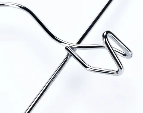 Miniatura 8 de 6 perchas de calidad para pantalones resistentes para falda/colgador de metal, clips ajustables extra anchos, multiapilables, para añadir