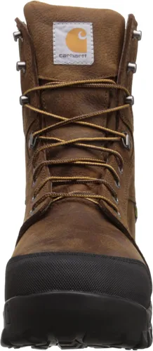 Miniatura 2 de Carhartt Botas de trabajo para hombre impermeables con punta compuesta para metatarsianos internos de 8 pulgadas CMF8720 Marrón