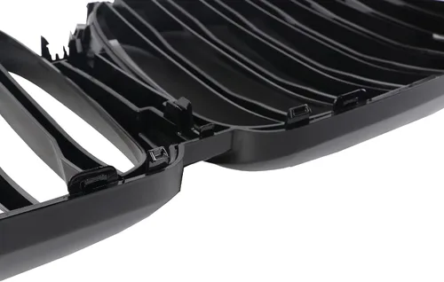 Miniatura 7 de Parrilla Frontal de Listones Individuales Compatible con X5 G05 2019 2020 2021 2022 2023 (Parrilla de Riñón Negra Brillante)