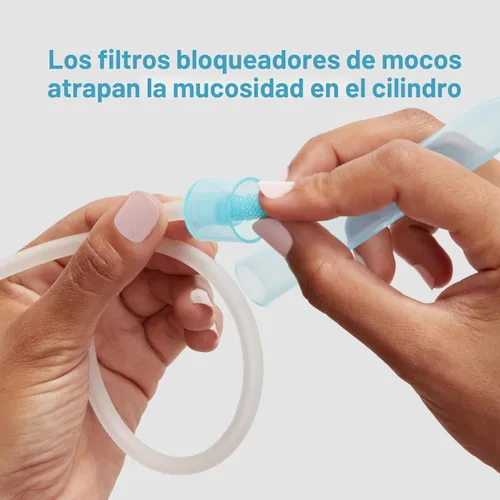 Miniatura 3 de Frida Baby NoseFrida SnotSucker para bebé, aspirador nasal para bebé, succionador de nariz aspirador nasal para bebé y 4 filtros de higiene
