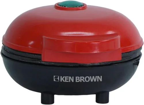 KEN BROWN Máquina de gofres personal – Mini plancha de gofres para gofres belgas, clásicos o de burbujas, antiadherente y ajustable (perfecto para