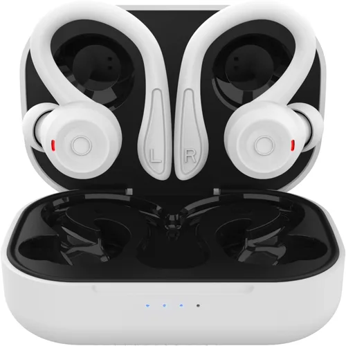 Miniatura 11 de Auriculares inalámbricos verdes sobre la oreja con ganchos para los oídos Auriculares Bluetooth para correr con gancho para la oreja Auriculares