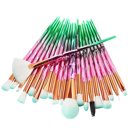 Miniatura 2 de MELADY Conjunto de brochas de maquillaje, 20 piezas, multifuncionales, para polvo cosmético, base, sombra de ojos, delineador de ojos, labios, rosado
