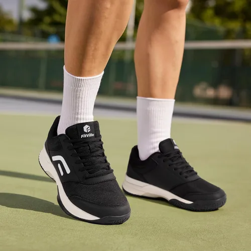 Miniatura 6 de FitVille Wide & Extra Wide Pickleball Shoes Men Tennis Racquetball Squash Shoes for Men All Court with Arch Support-Tennis V3