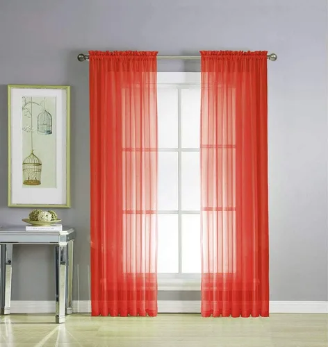 Miniatura 13 de Empire Home Addison - Cortinas de gasa transparente para ventana, juego de 2 (morado, 108 pulgadas extra largas)