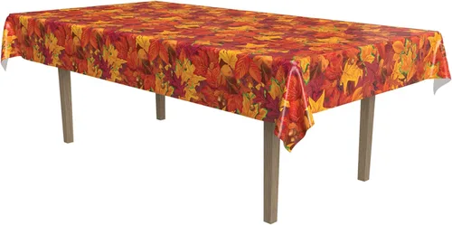 Miniatura 9 de Beistle Mantel de casa embrujada, 54 x 108 pulgadas, 2 piezas, mantel de plástico, mantel rectangular, mantel de Halloween, mantel de vacaciones