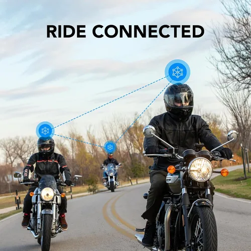 Miniatura 5 de Casco inteligente integral para motocicleta Sena Phantom y ANC con comunicaciones integradas, iluminación LED y sonido de segunda