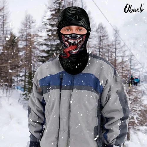 Miniatura 214 de Obacle Pasamontañas para hombres y mujeres, para invierno, clima frío, esquí, ciclismo, caza
