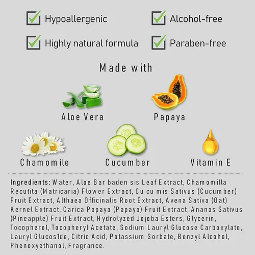 Miniatura 3 de No más sudor toallitas corporales con extractos botánicos nutritivos, paquete de 50 toallitas extra grandes envueltas individualmente de 10 x 9