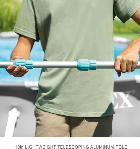 Miniatura 4 de Intex ZR200 - Aspirador inalámbrico recargable para piscina y spa con mango telescópico y 2 cabezales de cepillo intercambiables