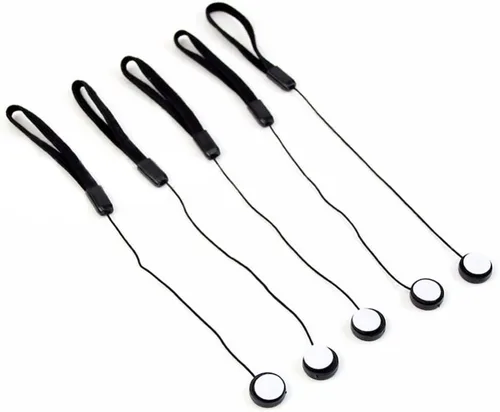 Miniatura 2 de VizGiz Paquete de 5 correas para lente de cámara, cordón antipérdida, autoadhesivas, para canon, Sony, Nikon, Sigma, Tamron, lentes de cámara réflex