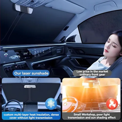 Miniatura 3 de Parasol para parabrisas BMW X1 E84 2016-2025 – Cubierta plegable para parabrisas X1 E84, accesorios para proteger el coche de los rayos del sol