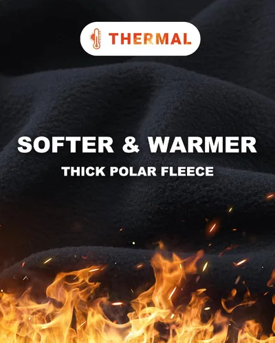 Miniatura 4 de Outdoor Ventures - Chaleco de forro polar ligero con cremallera completa para hombre, con 5 bolsillos, cálido invierno, sin mangas, chaqueta informal