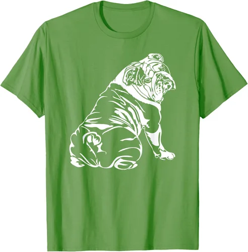 Miniatura 16 de Gracioso Bulldog Inglés playera perro Hund playera regalo, Azul (Heather blue)